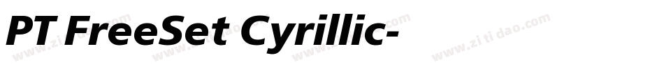 PT FreeSet Cyrillic字体转换
